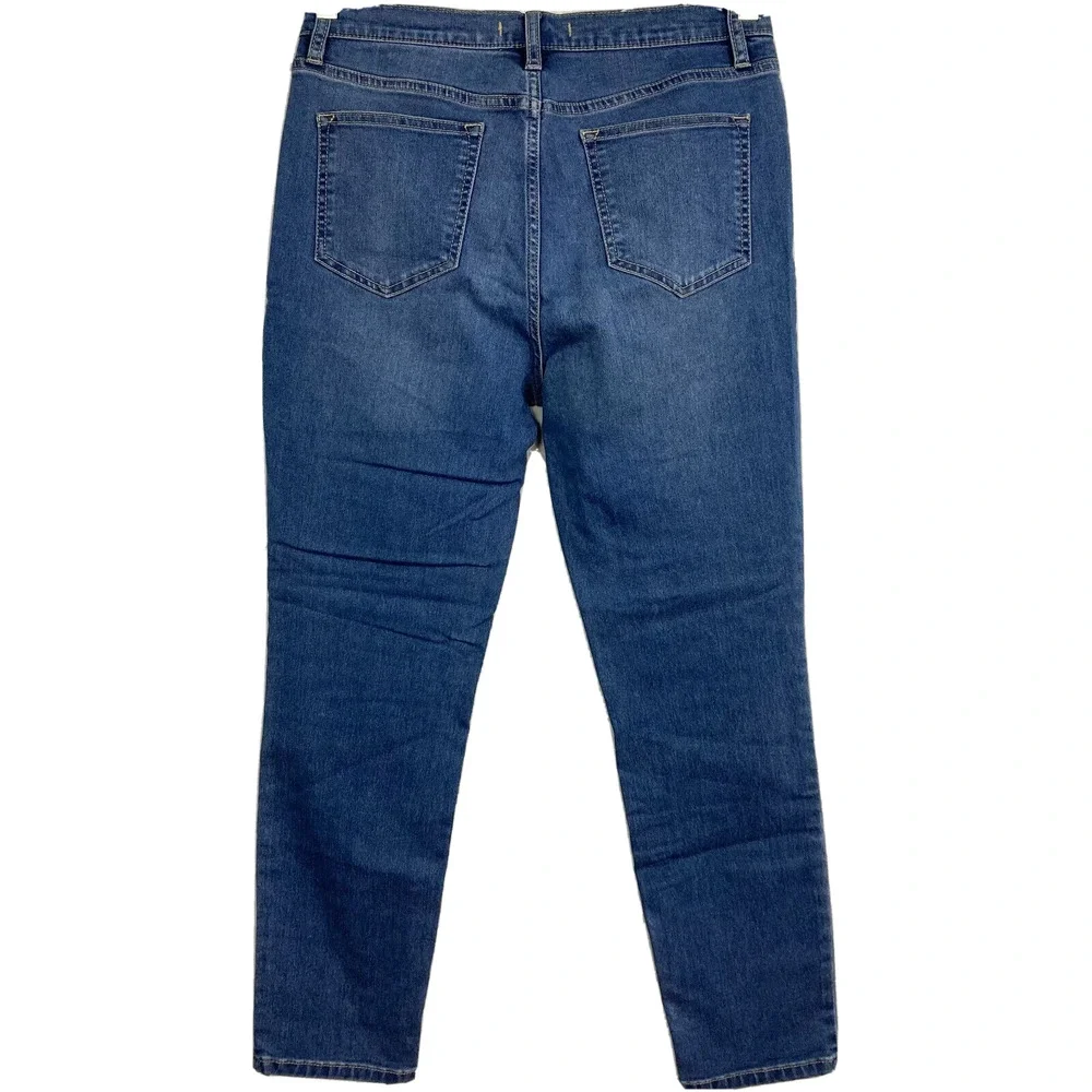Free People‎ Jeans Womens Sz 29 Medium Wash Blue 5 Pocket High Rise Skinny